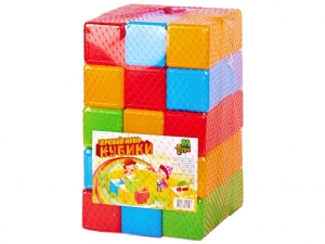 Кубики кольорові 45шт